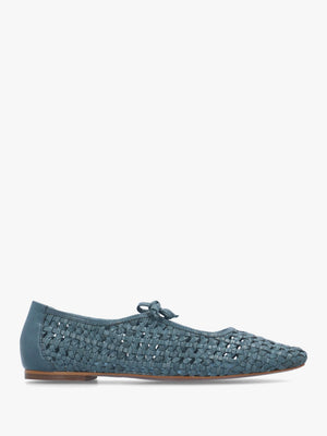 The Camden Steel Leather Ballet Pumps