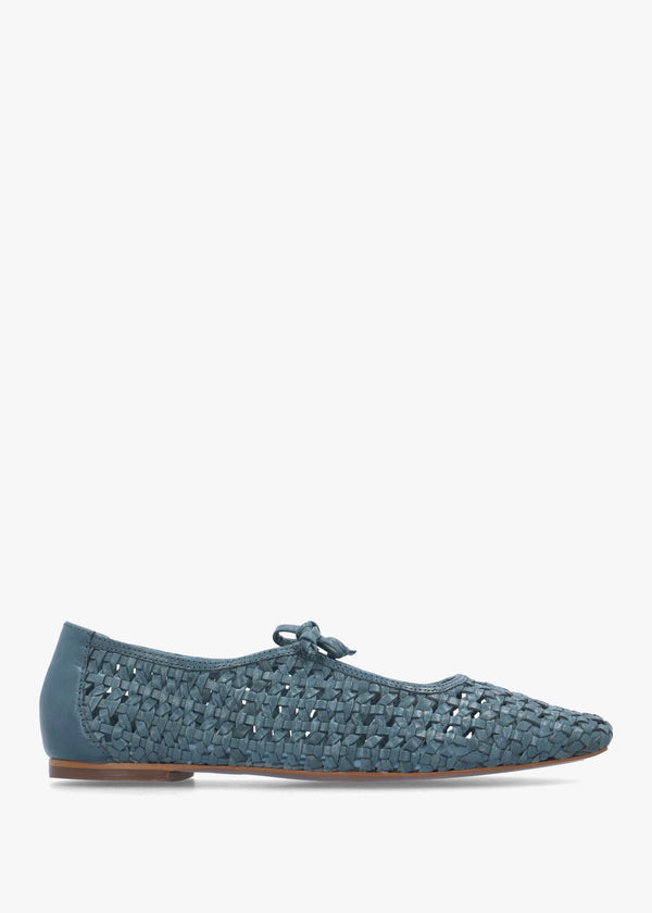 The Camden Steel Leather Ballet Pumps