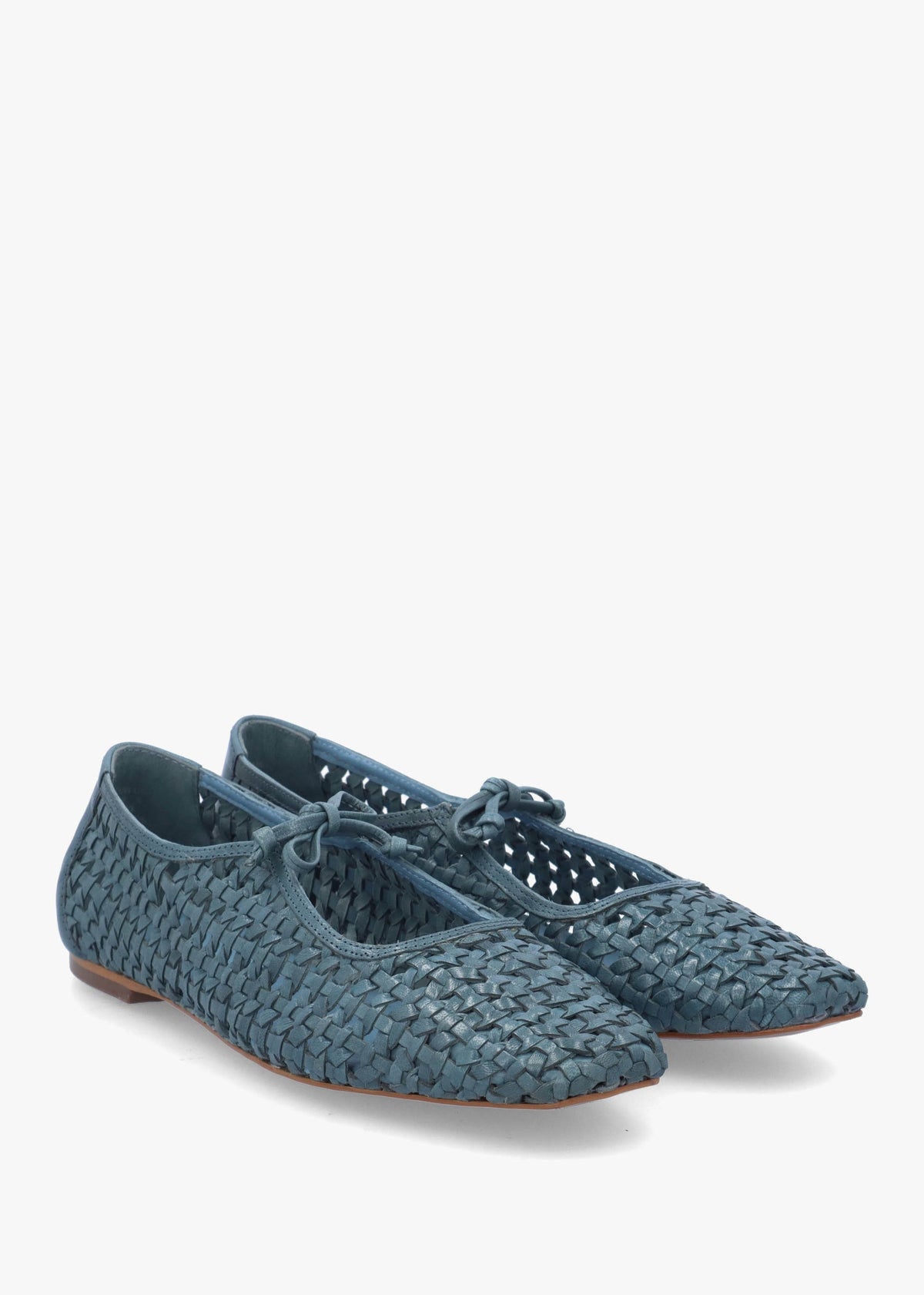 The Camden Steel Leather Ballet Pumps