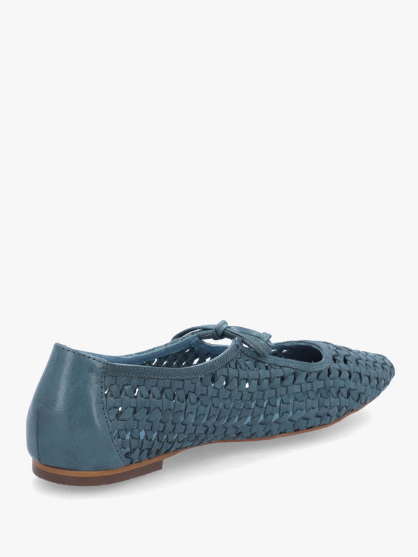 The Camden Steel Leather Ballet Pumps