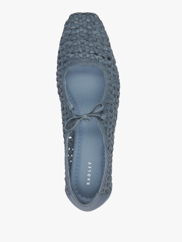 The Camden Steel Leather Ballet Pumps