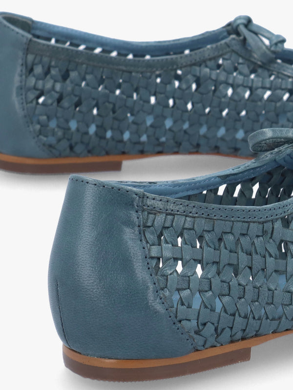 The Camden Steel Leather Ballet Pumps
