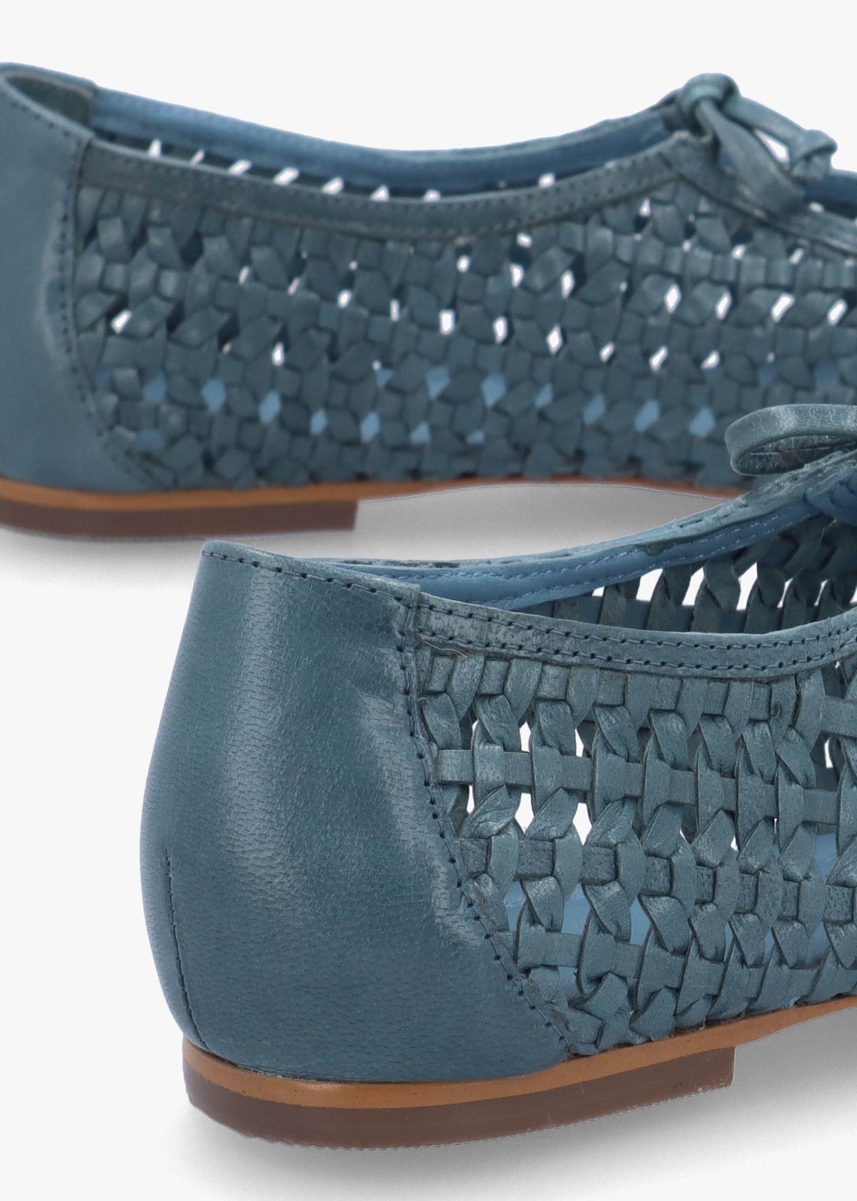 The Camden Steel Leather Ballet Pumps