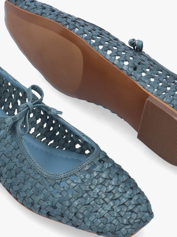 The Camden Steel Leather Ballet Pumps