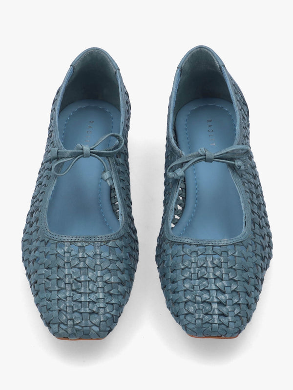 The Camden Steel Leather Ballet Pumps
