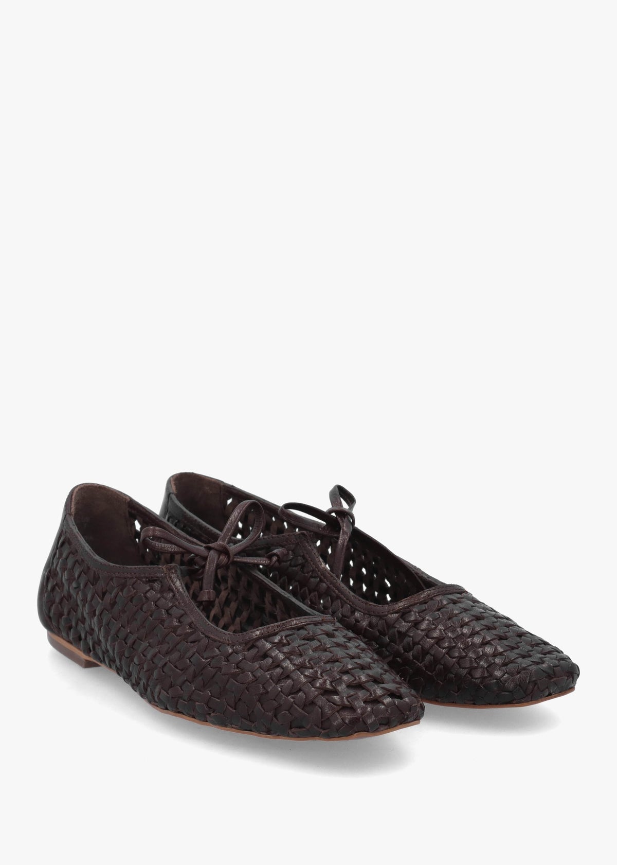 The Camden Chocolate Leather Ballet Pumps