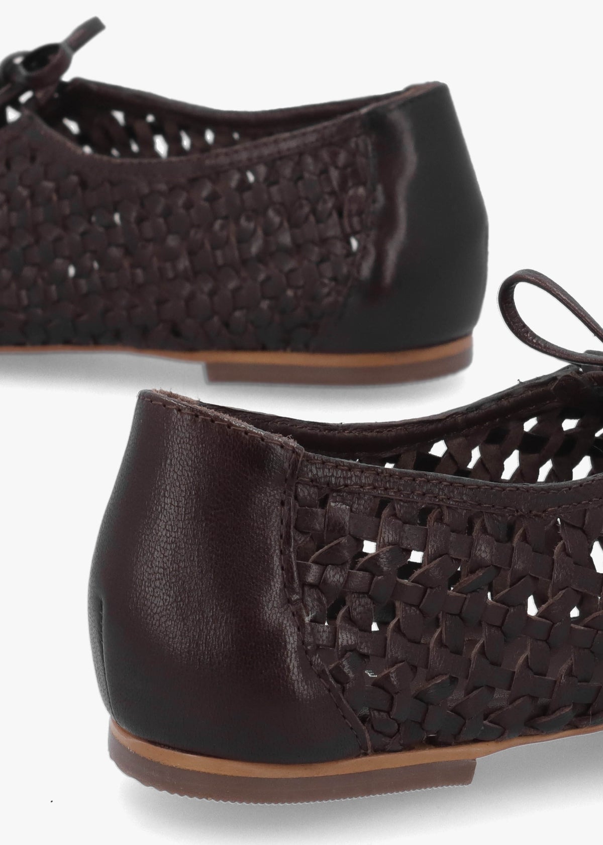 The Camden Chocolate Leather Ballet Pumps