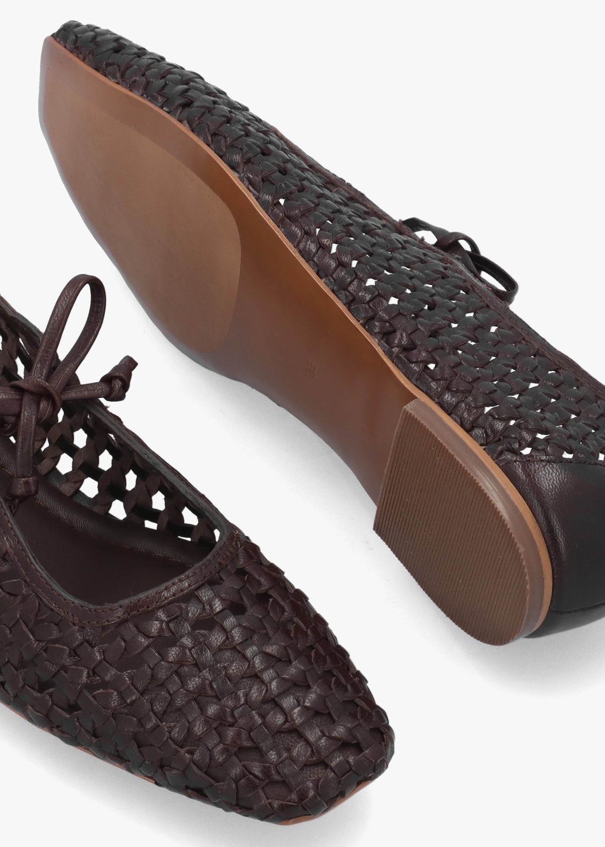 The Camden Chocolate Leather Ballet Pumps