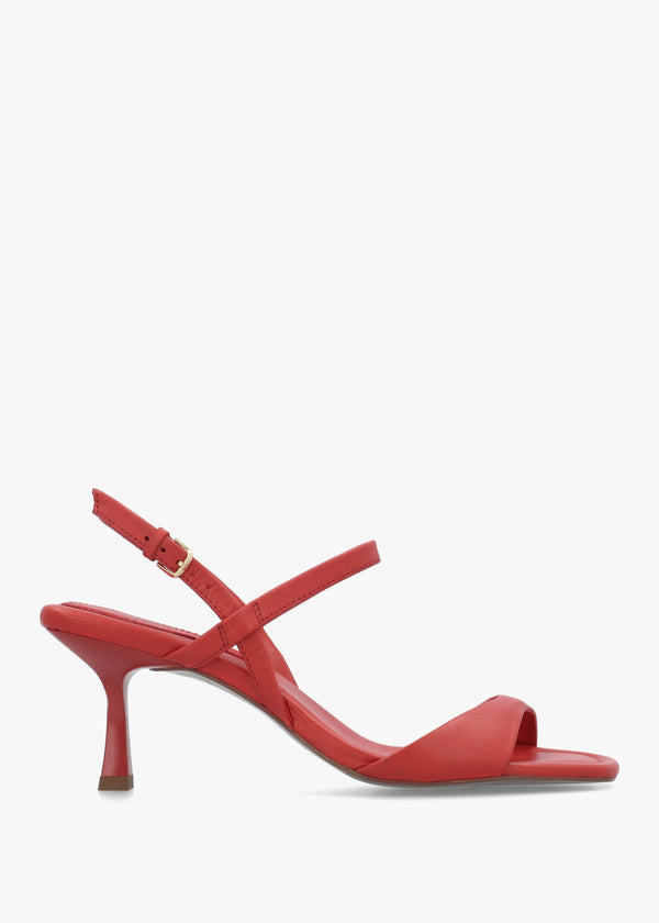 Meadow Road Flame Leather Heeled Sandals