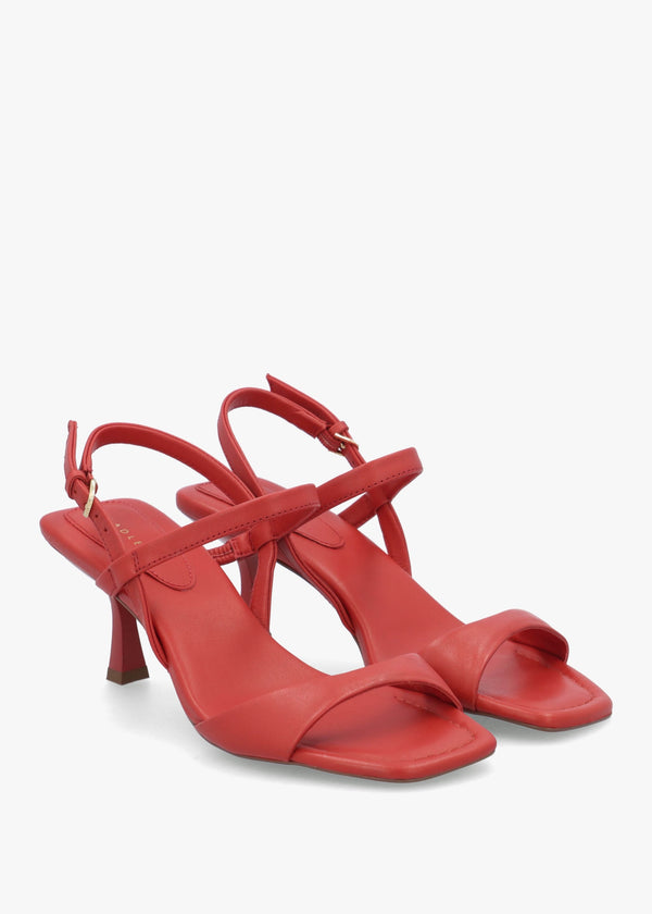 Meadow Road Flame Leather Heeled Sandals