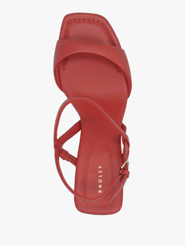 Meadow Road Flame Leather Heeled Sandals