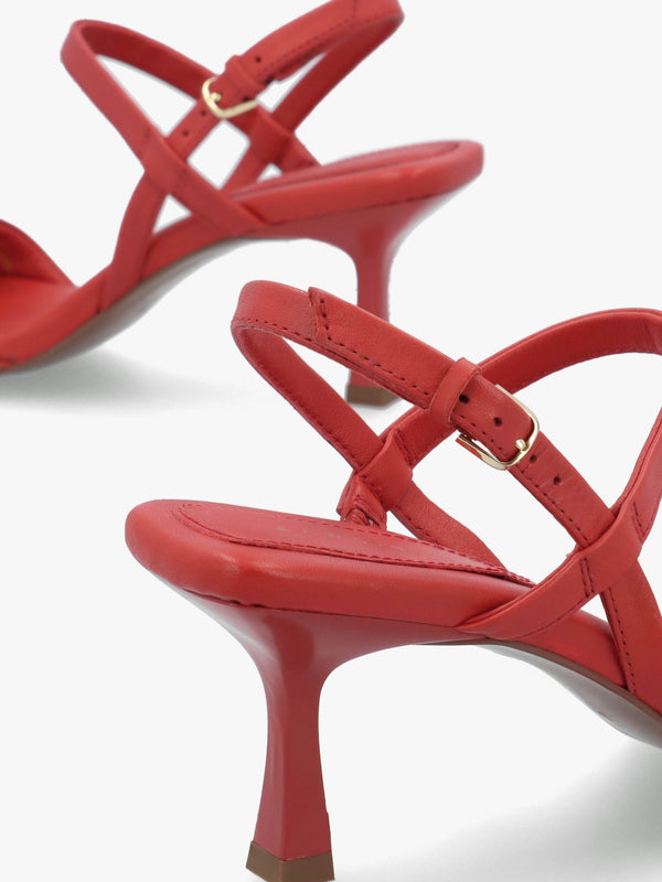 Meadow Road Flame Leather Heeled Sandals