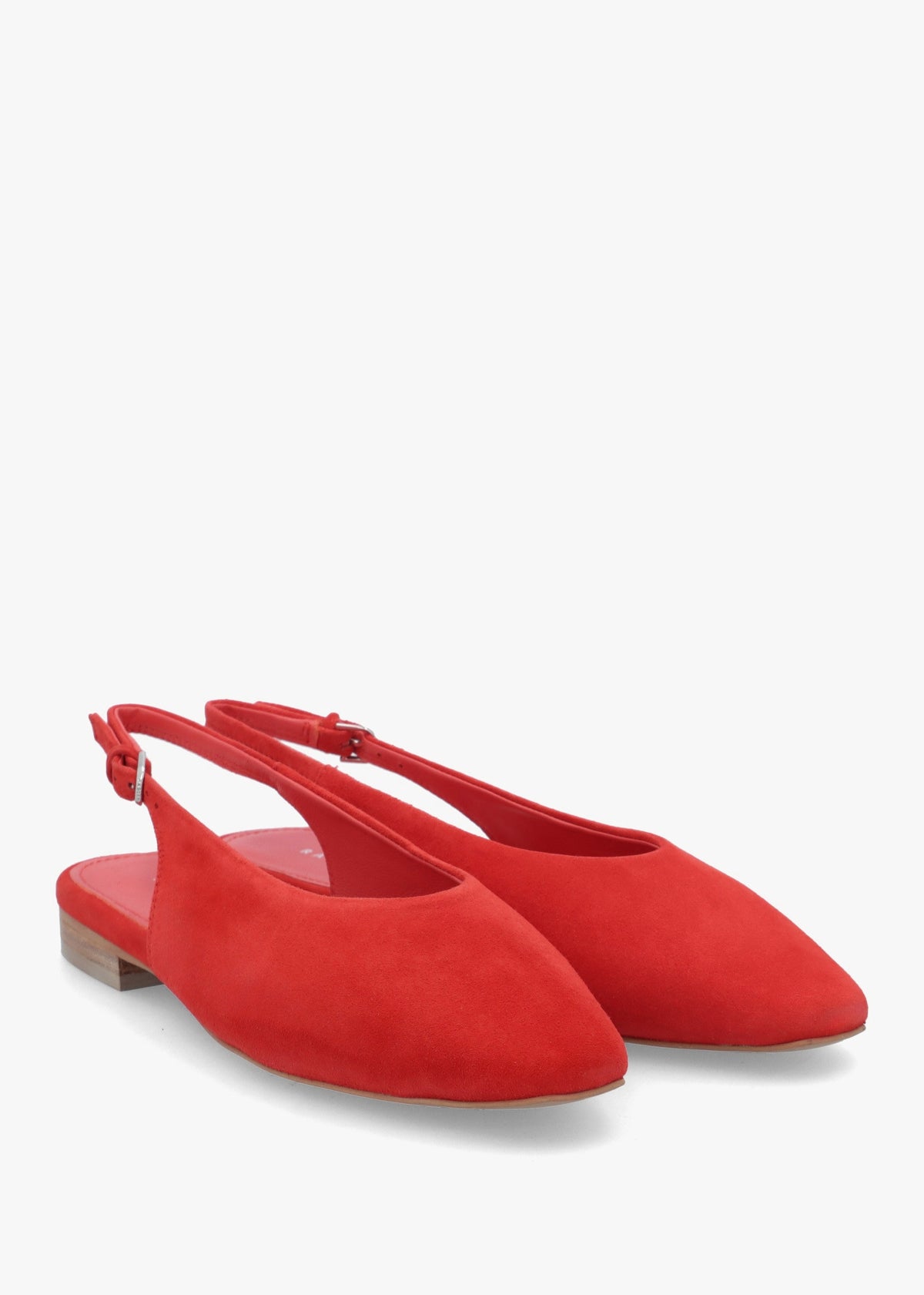 Chiltern Grove Flame Suede Flat Sling Backs