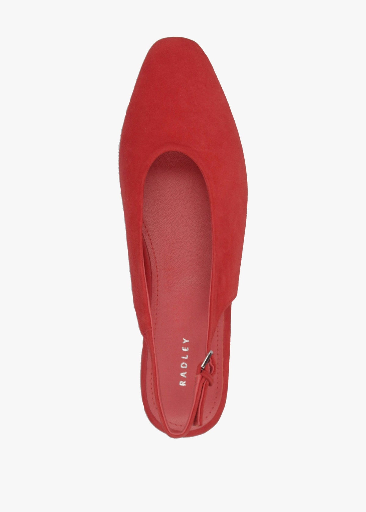 Chiltern Grove Flame Suede Flat Sling Backs