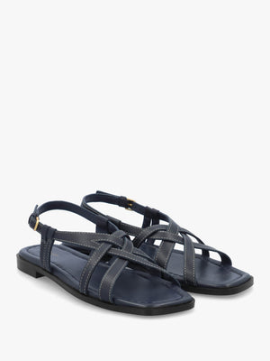 Calvert Way Naval Leather Artisan Sandals