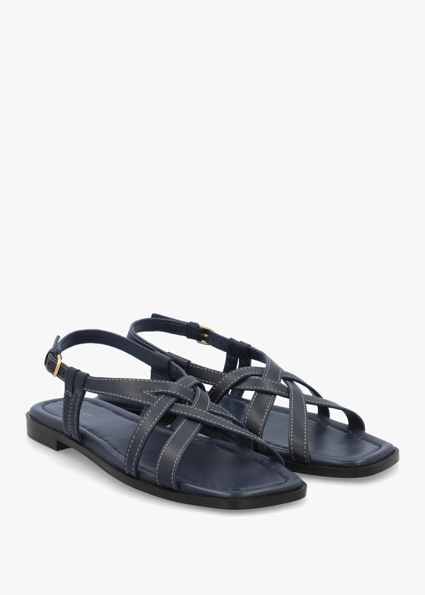 Calvert Way Naval Leather Artisan Sandals