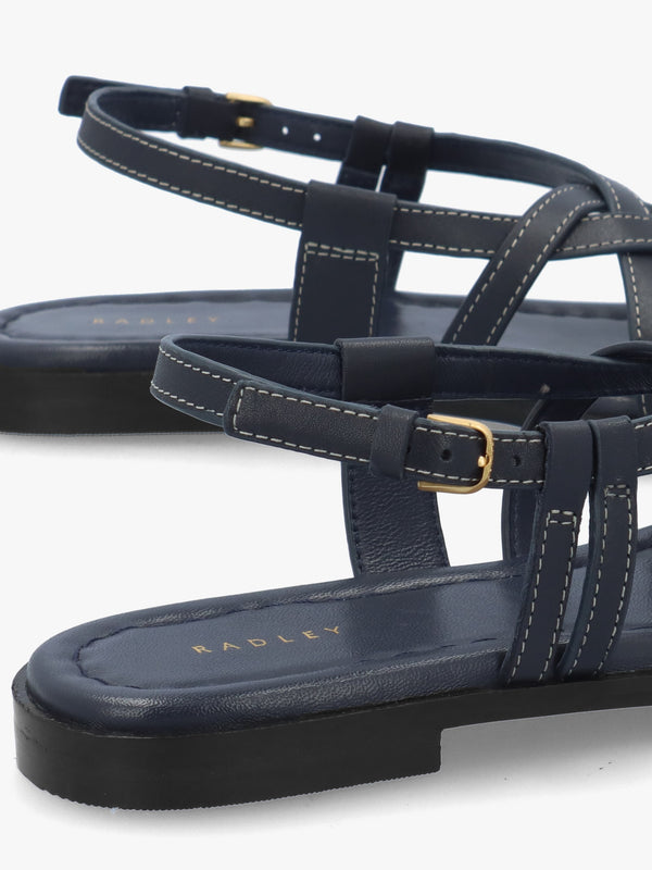 Calvert Way Naval Leather Artisan Sandals