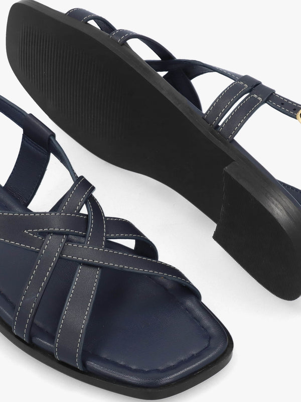 Calvert Way Naval Leather Artisan Sandals