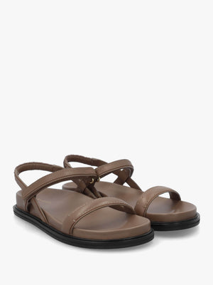 Broadway Market Acorn Leather Sandals