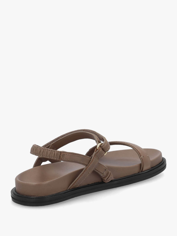 Broadway Market Acorn Leather Sandals