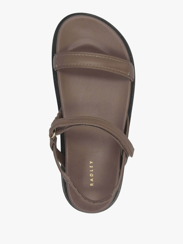 Broadway Market Acorn Leather Sandals