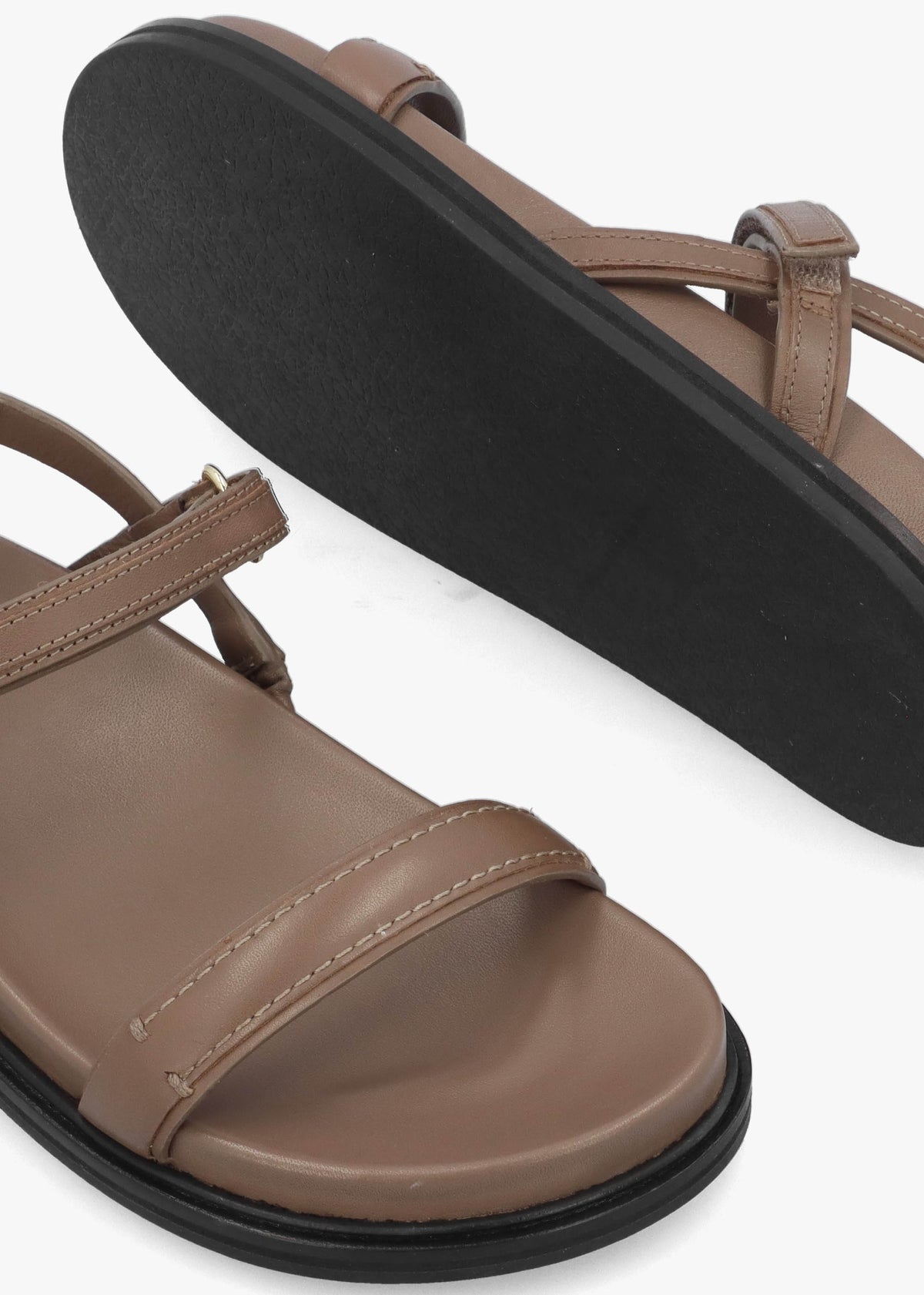 Broadway Market Acorn Leather Sandals