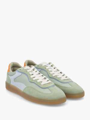 Men's Park Sage Green Nylon & Suede Trainers