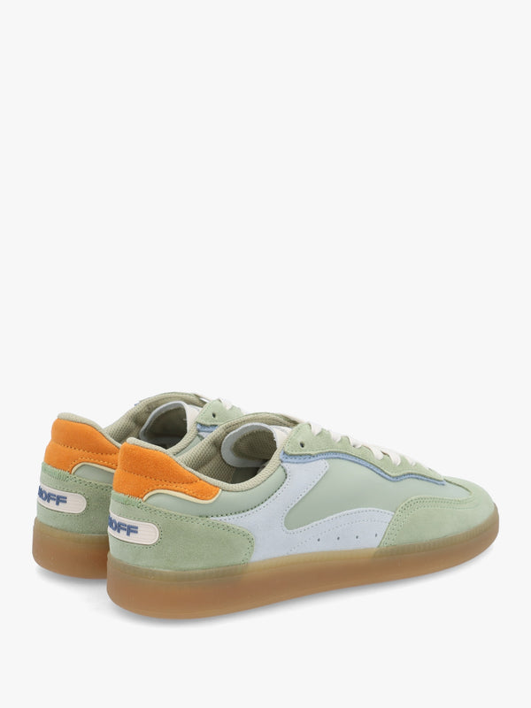 Men's Park Sage Green Nylon & Suede Trainers