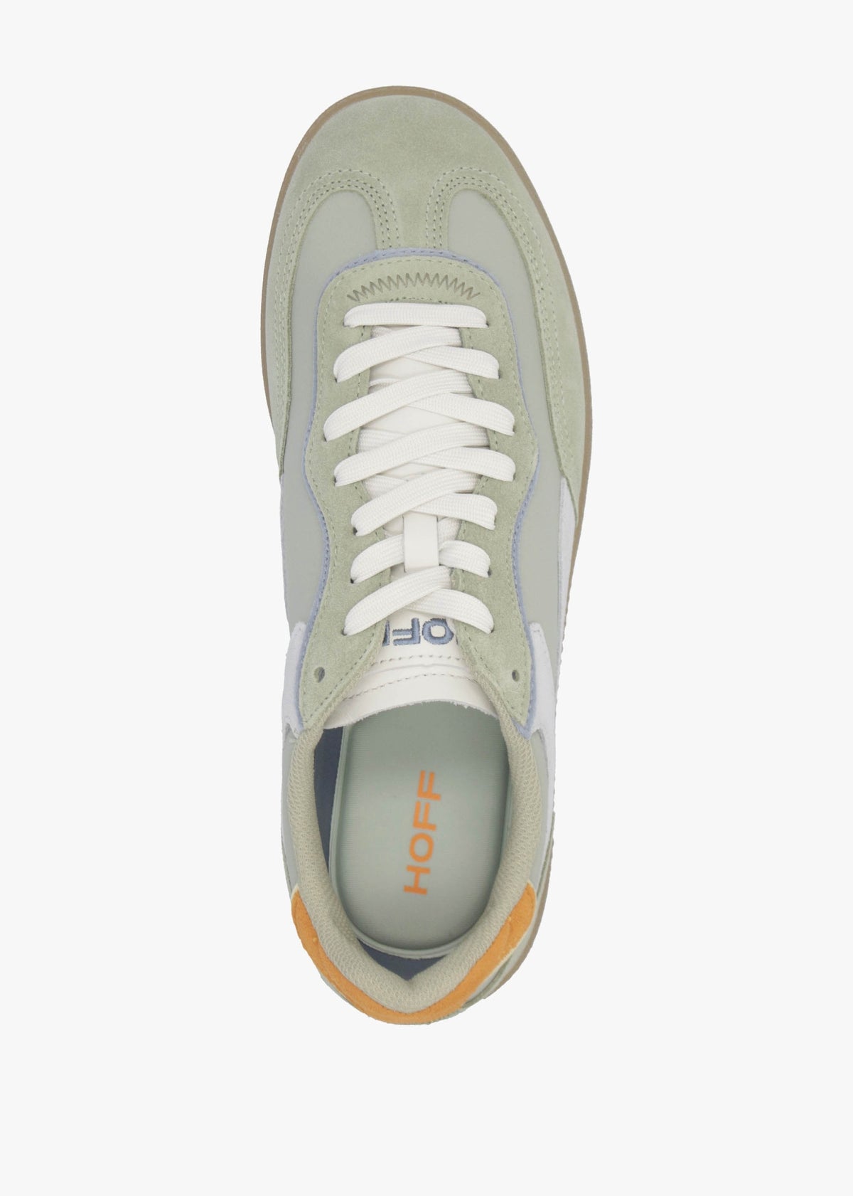 Men's Park Sage Green Nylon & Suede Trainers