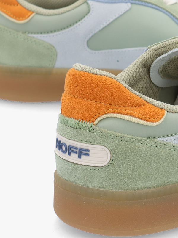 Men's Park Sage Green Nylon & Suede Trainers
