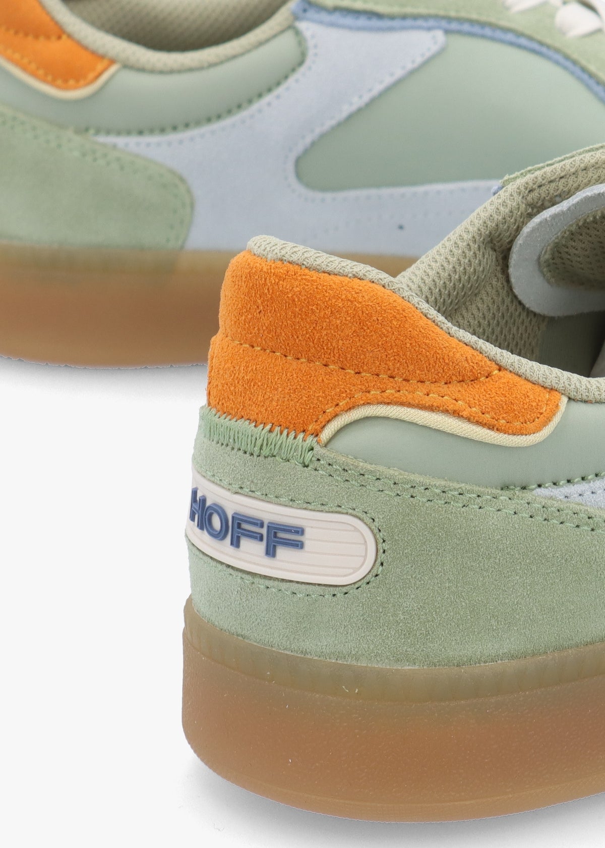 Men's Park Sage Green Nylon & Suede Trainers