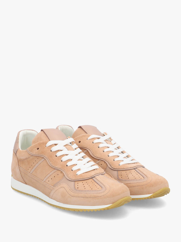 Sarita Nude Suede Runner Trainers