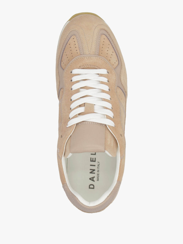 Sarita Nude Suede Runner Trainers