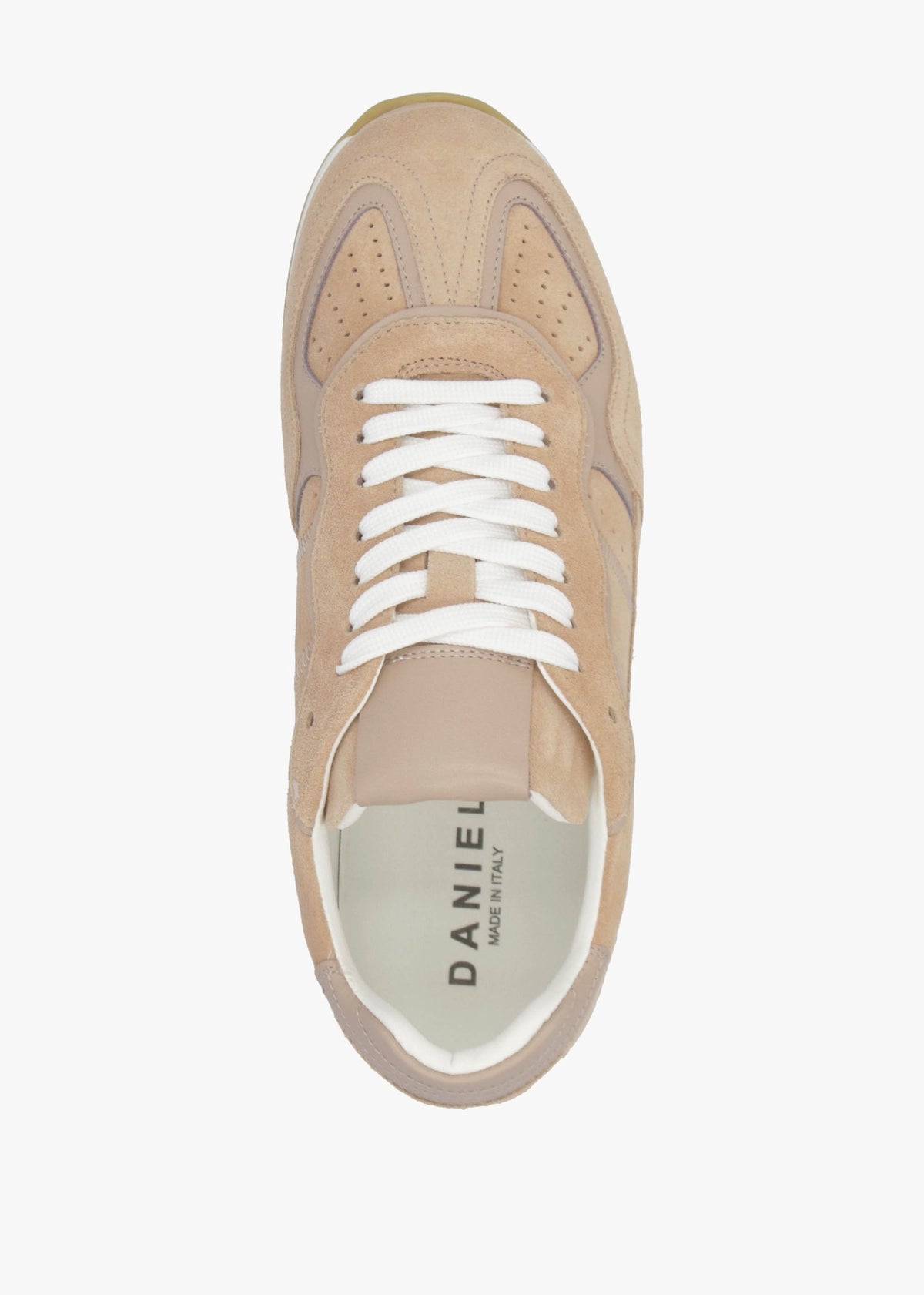 Sarita Nude Suede Runner Trainers