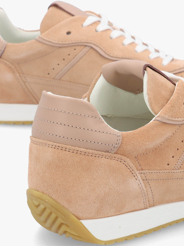 Sarita Nude Suede Runner Trainers