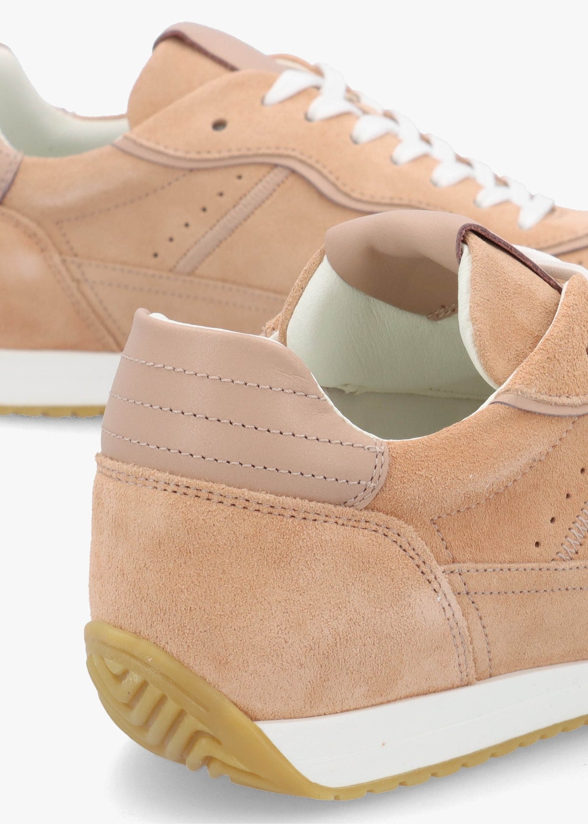Sarita Nude Suede Runner Trainers