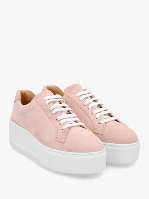 Park Up Pink Suede Flatform Trainers