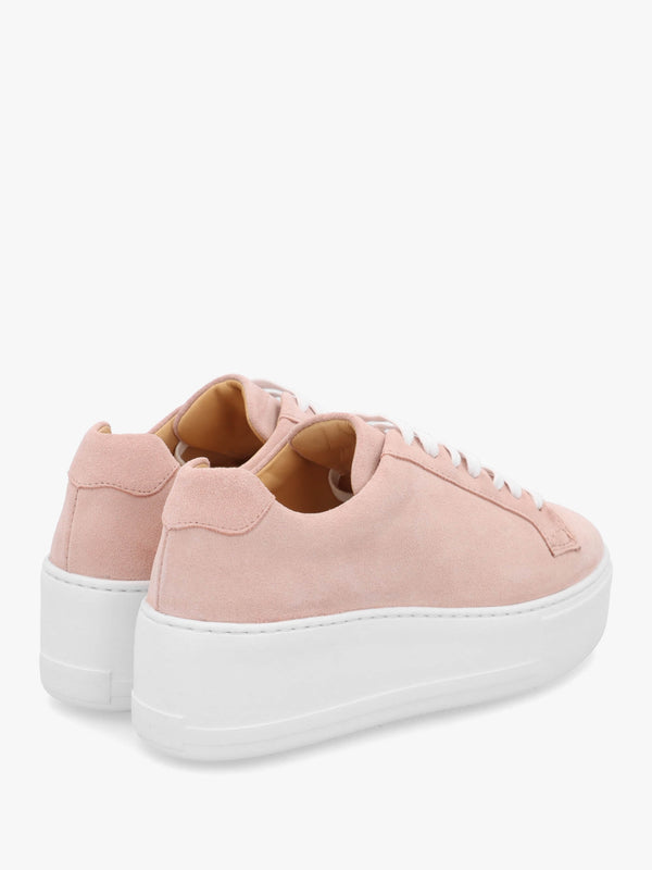 Park Up Pink Suede Flatform Trainers