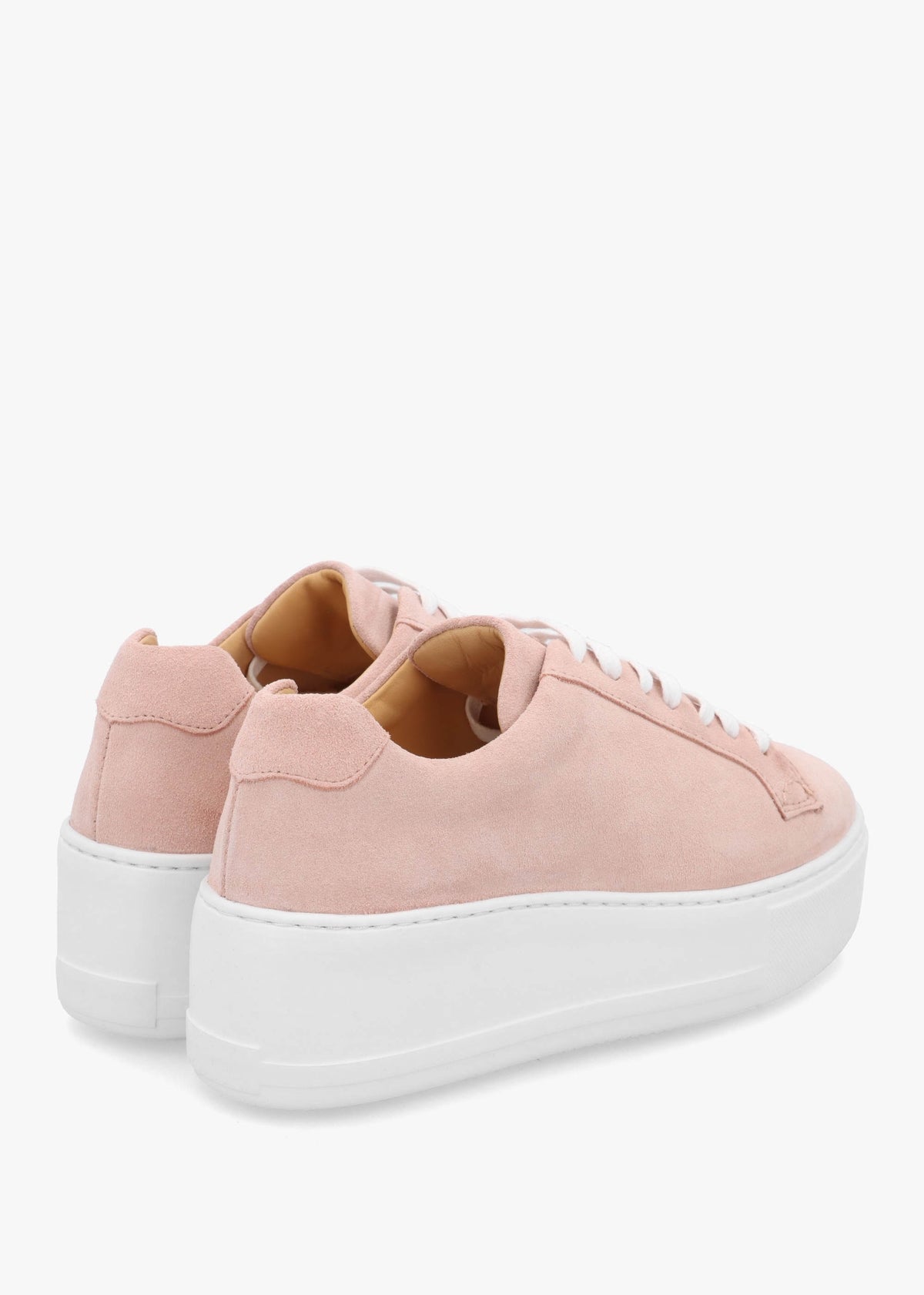 Park Up Pink Suede Flatform Trainers