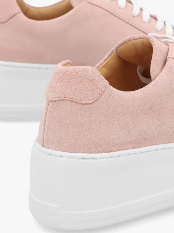 Park Up Pink Suede Flatform Trainers