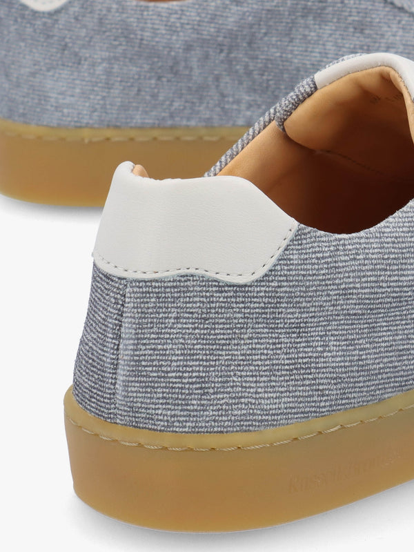 Pear Laceless Denim Suede Trainers