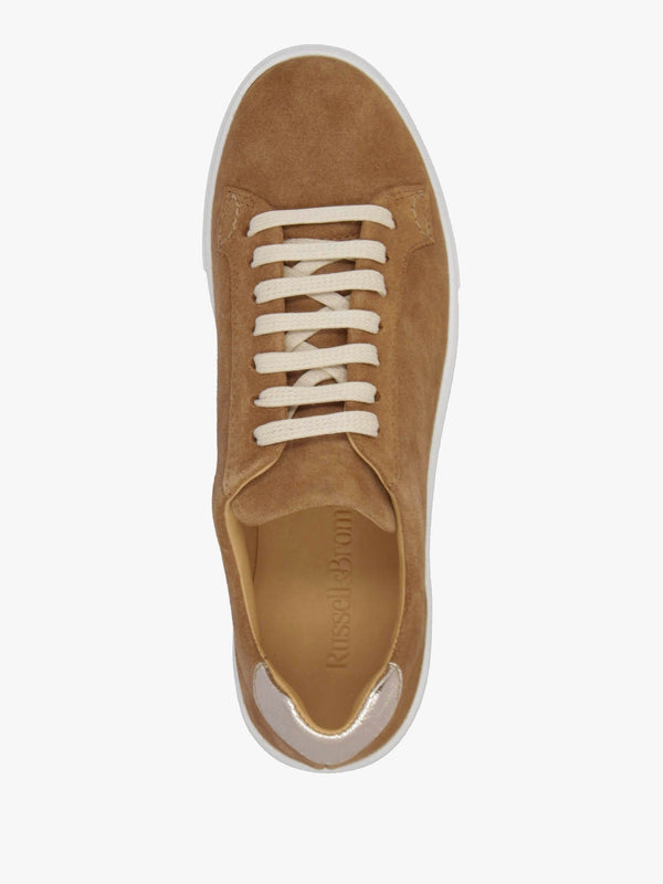 Park Cord Tan Suede Flatform Trainers