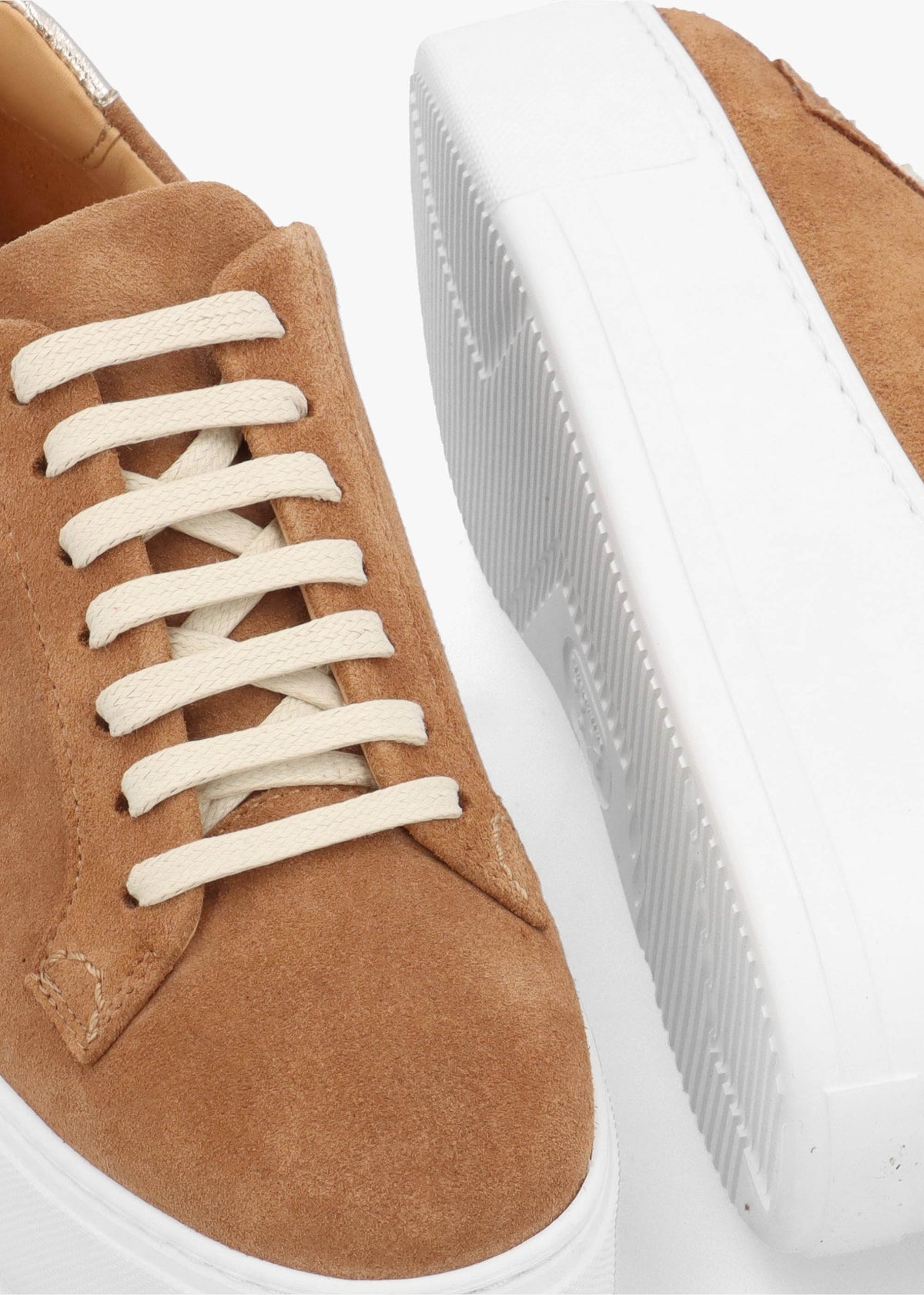 Park Cord Tan Suede Flatform Trainers