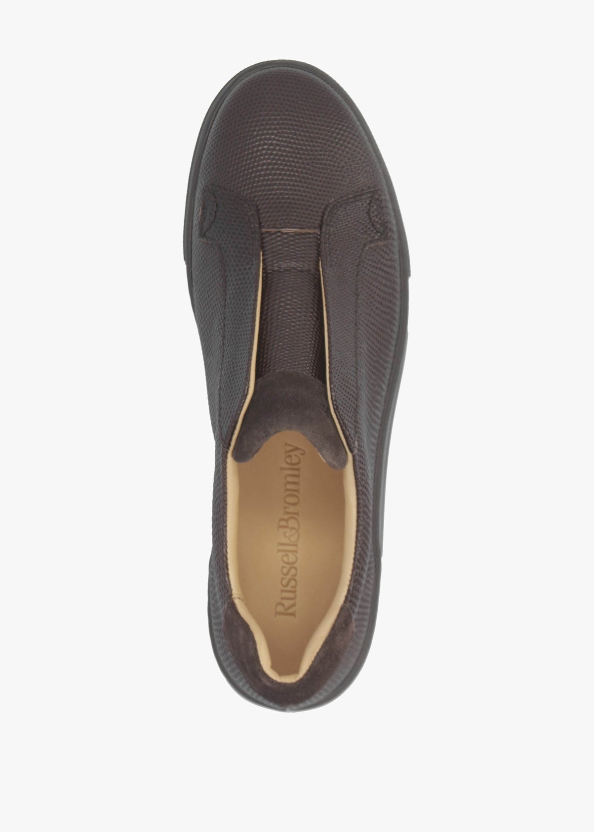 Park Up Laceless Bown Leather Flatform Trainers