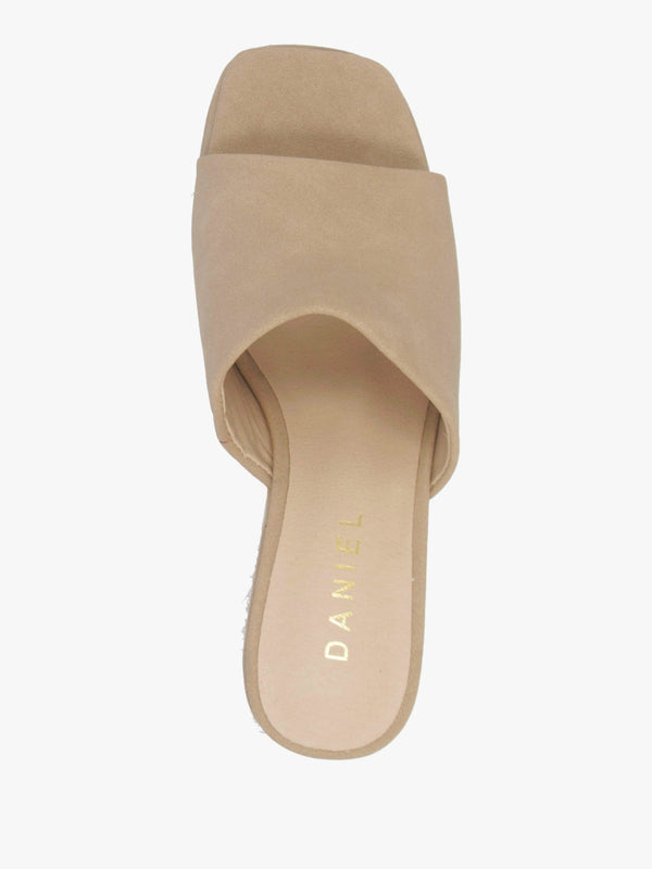 Yana Beige Striped Wedge Espadrilles