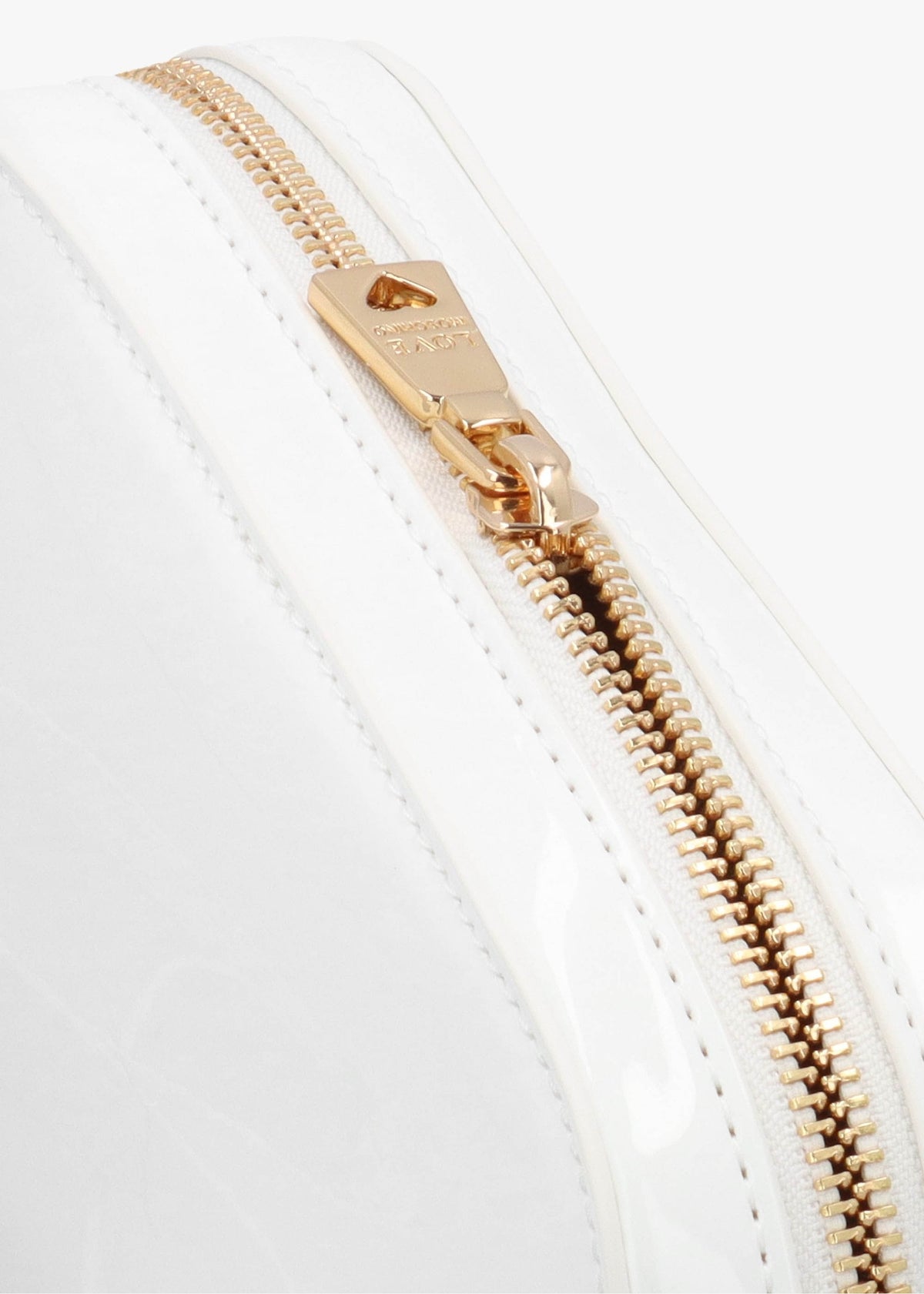 Enameled Logo Bianco Cross-Body Bag