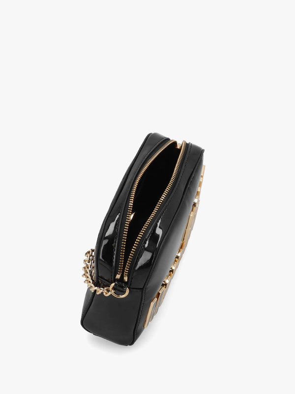 Enameled Logo Nero Cross-Body Bag