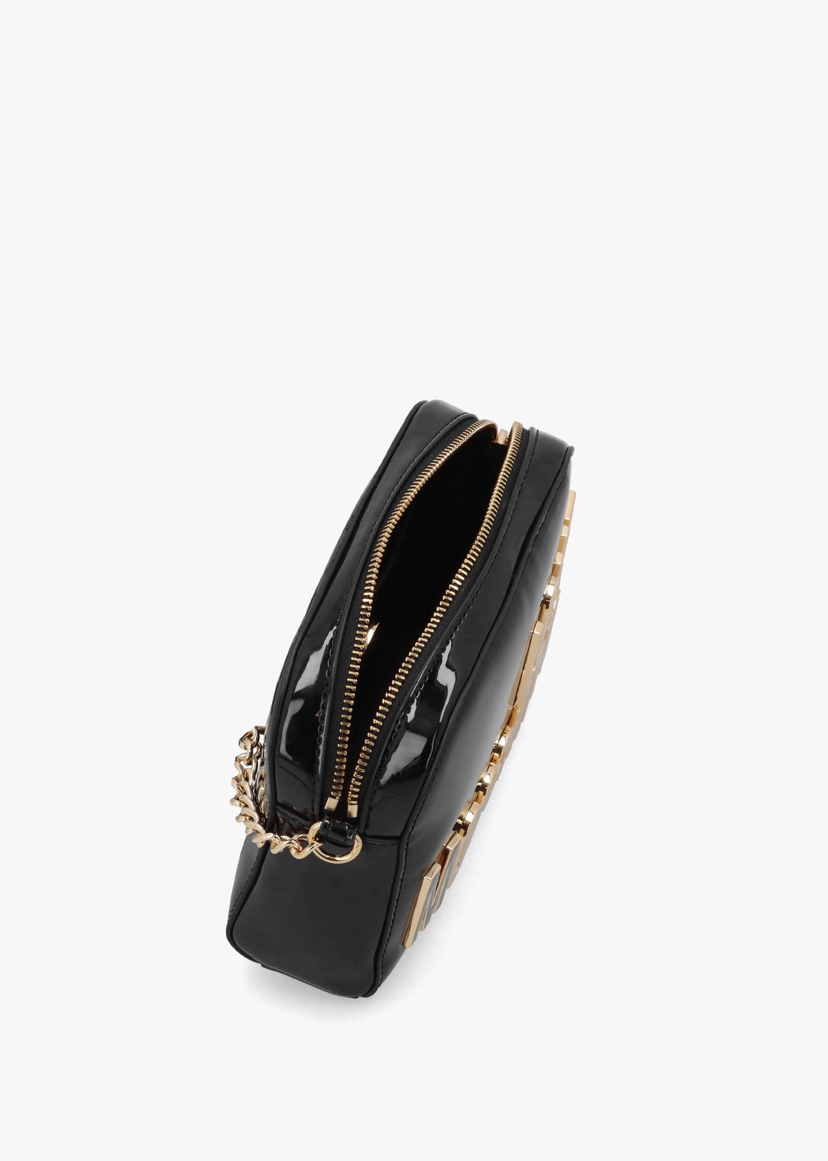 Enameled Logo Nero Cross-Body Bag