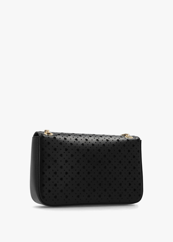 Heart Basket Nero Shoulder Bag