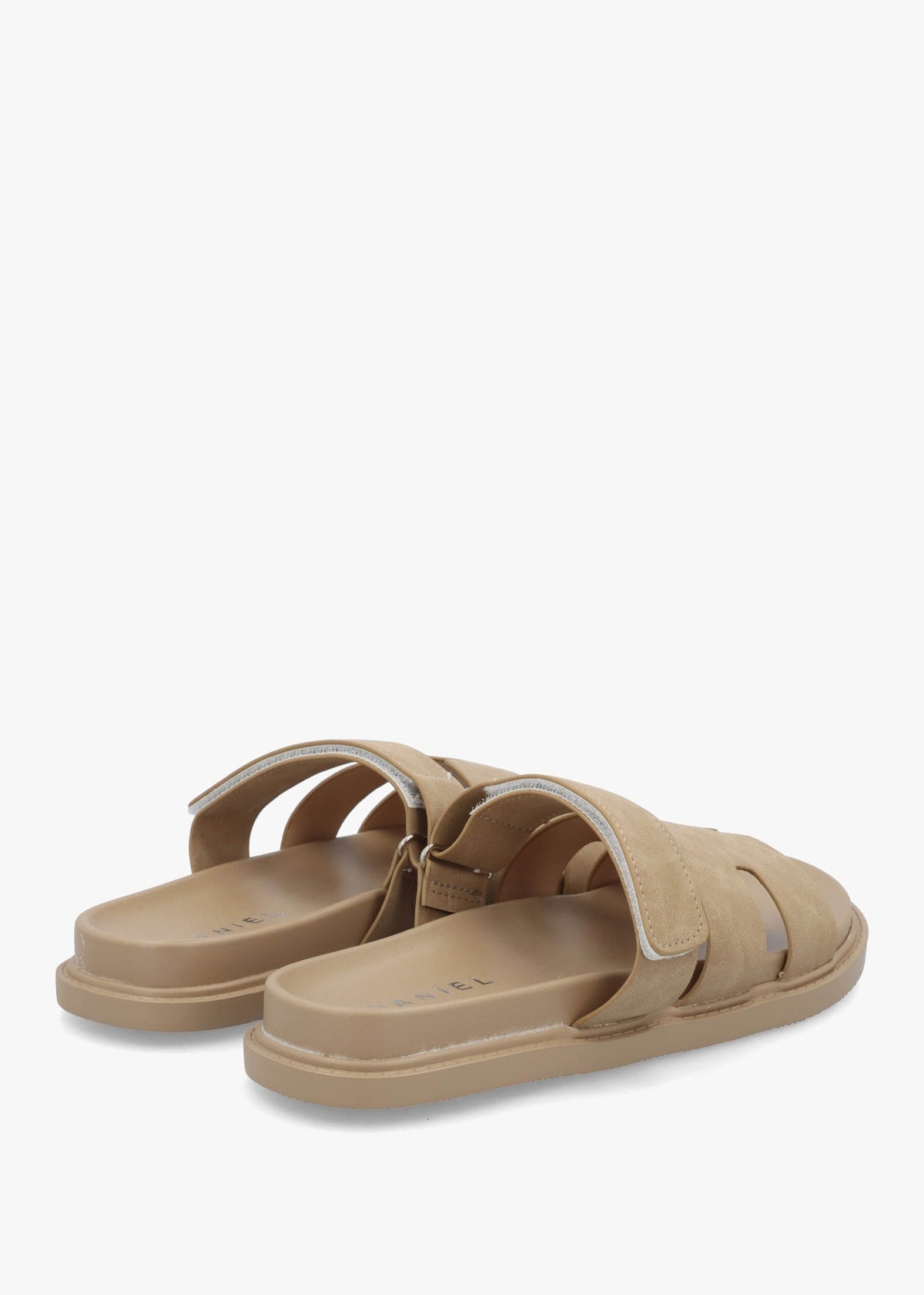 Yemmy Taupe H Bar Flat Mules